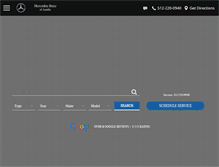 Tablet Screenshot of mercedesbenzofaustin.com